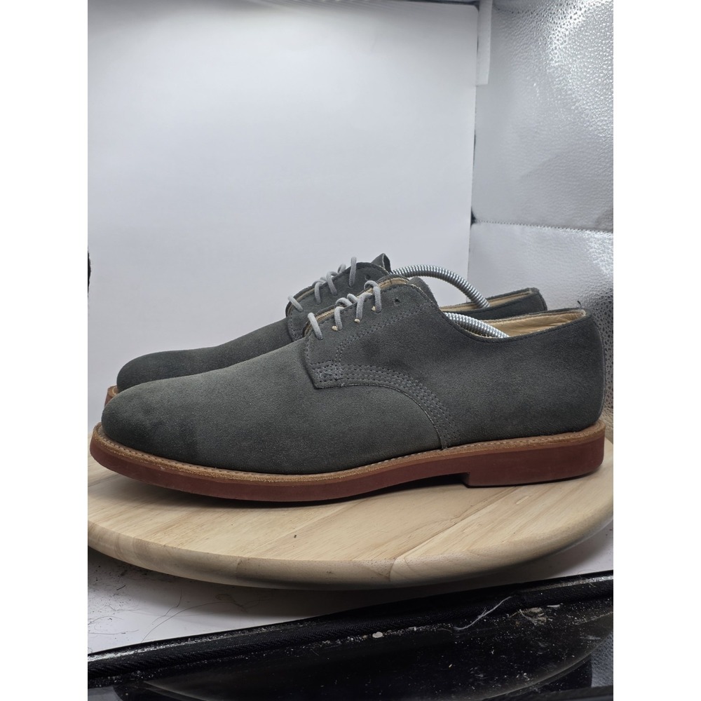 Mens Size 12 - Walk Over Suede Derby Shoes Olive Lace Up Oxford Made in USA‎